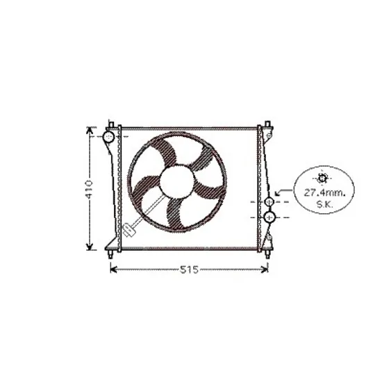 Radiator apa AUDI A2 2002->2005 pentru 1.2 TDI, perioada 2001 2002 2003 2004 2005