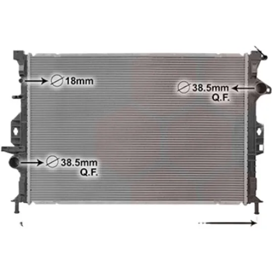 Radiator apa FORD KUGA 2 2012->2019 2.0 TDCi 110KW 150CP , pentru motor perioada 2014 2015,2016,2017,2018 2019