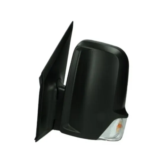 Oglinda exterioara stanga MERCEDES SPRINTER 906 2006->2017 perioada 2006 2007 2008 2009 2010 2011 2012 2013 pana la an de fabricatie 2009, cu semnal, brat oglinda scurt, fara incalzire, reglaj manual, pana la sarcina max 3500,