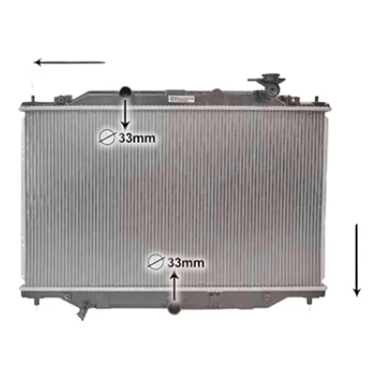 Radiator apa MAZDA CX-5 2011->2017 pentru 2.0 AWD, perioada 2011 2012 2013 2014 2015 2016 2017