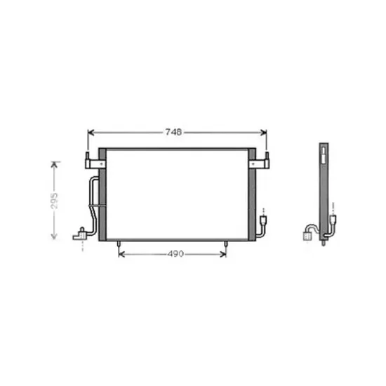 Radiator Aer Conditionat CITROEN BERLINGO 1996->2011 Radiator aer conditionat 1.8 - 1.9cc D 96 - 99 (62.5x34^20) Perioada 1996 1997 1998 1999 2000 2001 2002 2003 2004 2005 2006 2007 2008