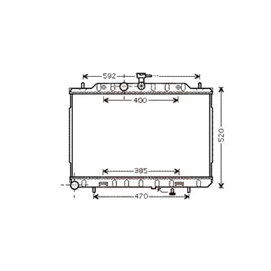 Radiator apa NISSAN X-TRAIL T31 2007->2014 2.0 dCi 4x4 110KW 150CP , pentru motor M9R perioada 2007 2008,2009,2010,2011,2012 2013