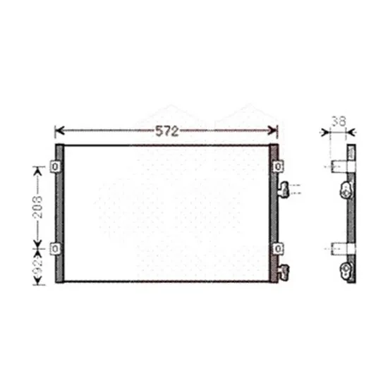 Radiator aer conditionat PEUGEOT 308 2 2013->2021 pentru 1.6 GTi PureTech 263 , perioada 2018 2019 2020 2021