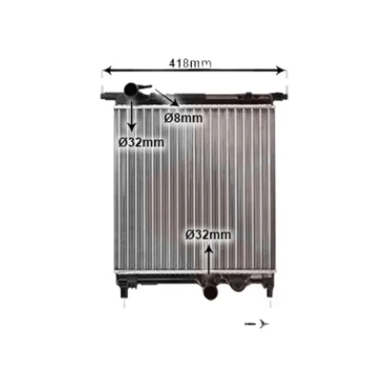 Radiator apa SKODA E-CITIGO 2019-> pentru e iV, perioada 2019 2020 2021