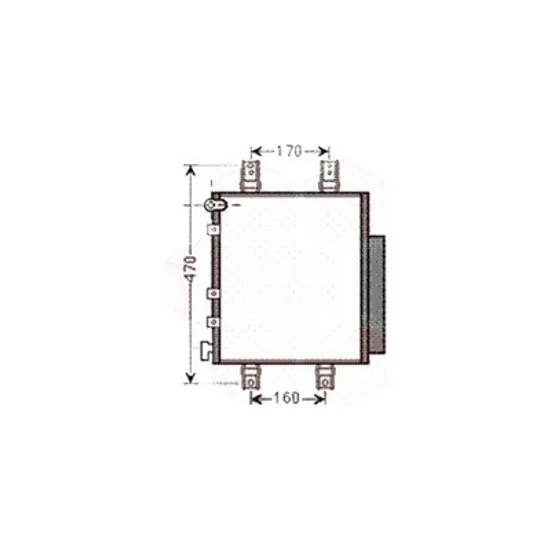 Radiator aer conditionat VOLVO V60 1 2010->2018 pentru 1.6 DRIVe, perioada 2011 2012 2013 2014 2015