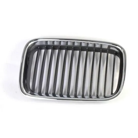Grila Radiator BMW 3 E36 1990->1998 Grila radiator stanga, neagra, cu rama cromata, ptr toate modelele, 90-96 Perioada 1990 1991 1992 1993 1994 1995 1996