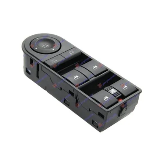 Buton Geamuri OPEL ASTRA H 2004->2014 Panou buton comanda geamuri fata 4 contacte 18 pini stanga Perioada 2004 2005 2006 2007 2008 2009