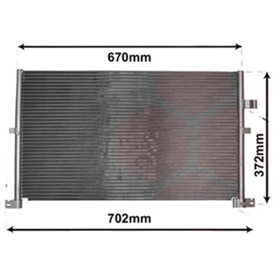 Radiator aer conditionat SEAT ALTEA 2004-> 2.0 TDI 16V 103KW 140CP , pentru motor BKD, CFHC perioada 2004 2005,2006,2007,2008 2009