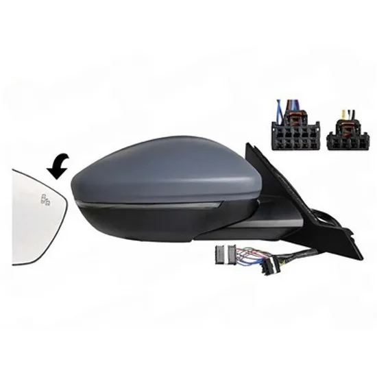 Oglinda ALFA ROMEO JUNIOR 2024-> Oglinda exterioara electrica cu incalzire electric cu rabatare electrica pentru vopsit (cu semnal si lampa podea si senzor si senzor banda) (10H10P + 4H4P) DREAPTA Perioada 2024 2025