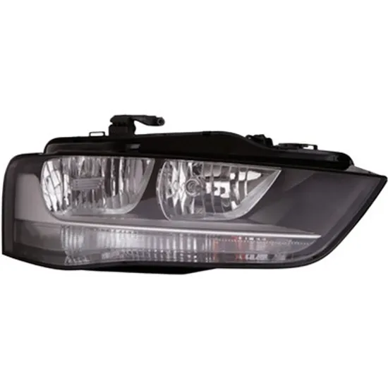 Far dreapta AUDI A4 B8 2007->2015 perioada 2011 2012 2013 2014 2015 cu motor reglaj, semnal alb, cu reglaj electric, cu bec H7/H7