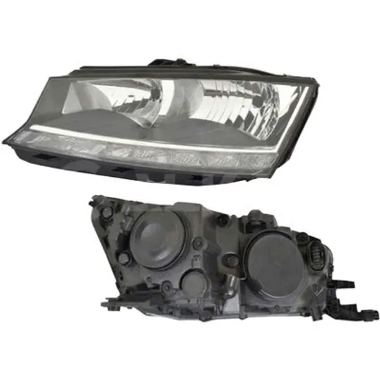 Far dreapta SKODA FABIA 3 2014->2020 perioada 2014 2015 2016 2017 2018 2019 2020 2021 de la an de fabricatie 09/2018, cu motor reglaj, cu reglaj electric, cu bec H7/H7