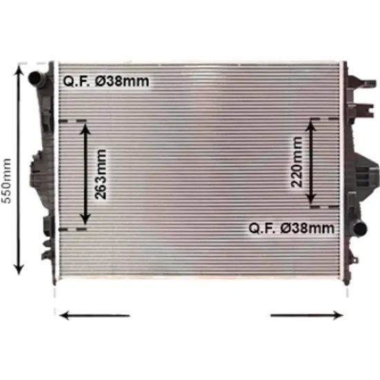 Radiator apa PORSCHE CAYENNE 92A 2010-> pentru 3.0 Diesel, perioada 2010 2011 2012 2013 2014 2015 2016 2017 2018 2019