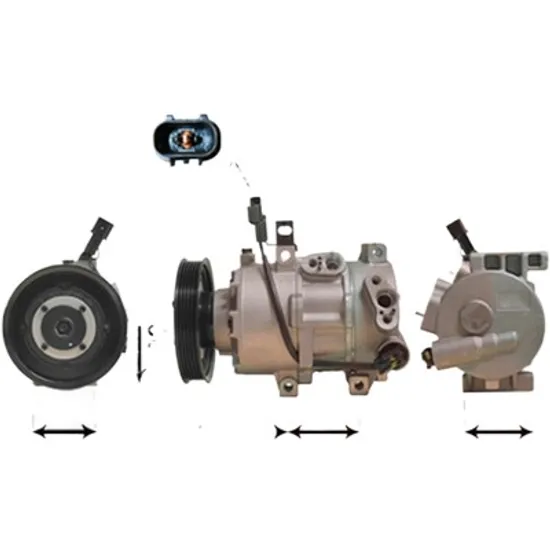 Compresor aer conditionat HYUNDAI i40 2012-> 1.7 CRDi 100KW 136CP , pentru motor D4FD perioada 2012 2013 2014 2015 2016 2017
