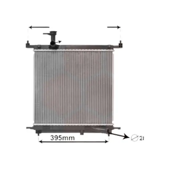 Radiator apa NISSAN MICRA 4 2011->2015 pentru 1.2, perioada 2010 2011 2012 2013 2014 2015