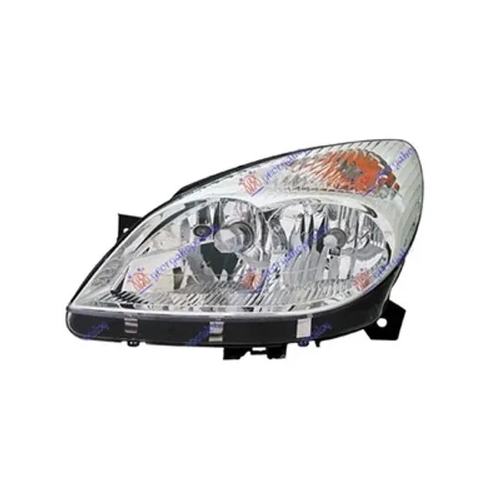 Far stanga CITROEN C5 1 2001->2005 perioada 2001 2002 2003 2004 fara motor reglaj, semnal alb, cu reglaj distanta iluminare automat, cu bec H7/H4
