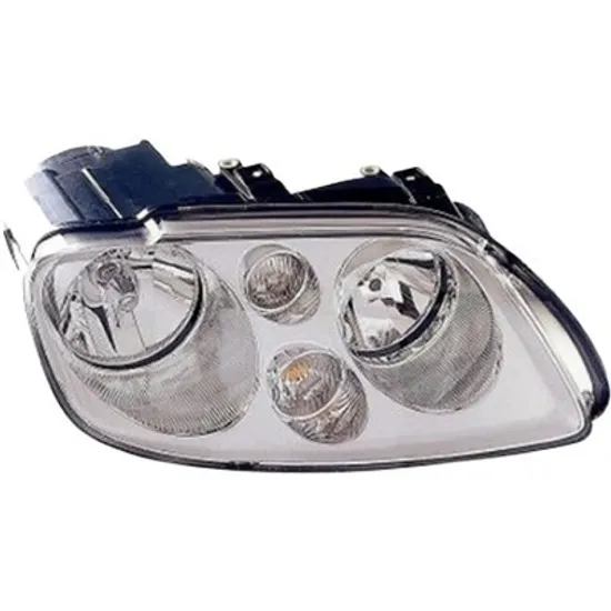 Far dreapta VW TOURAN 2003->2010 perioada 2003 2004 cu motor reglaj, gri, semnal transparent, cu reglaj electric, cu bec H7/H7