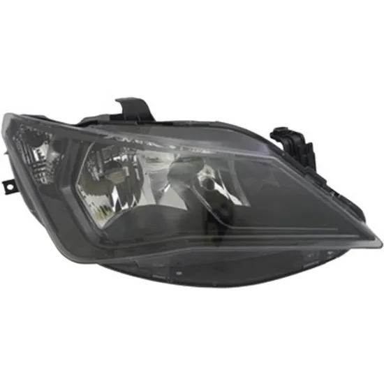 Far dreapta SEAT IBIZA 4 2008->2017 perioada 2011 2012 2013 2014 2015 de la an de fabricatie 04/2012, pana la an de fabricatie 2015, fara motor reglaj, fumuriu, semnal fumuriu, cu reglaj electric, interior, cu bec H7/H7 pentru FR,
