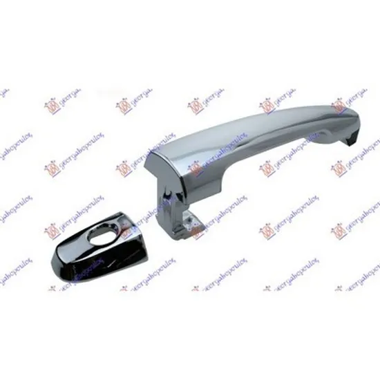 Maner Usa TOYOTA COROLLA E12 2001->2007 Maner usa fata exterior cromat cu gaura cheie dreapta/stanga Perioada 2001 2002 2003 2004 2005 2006