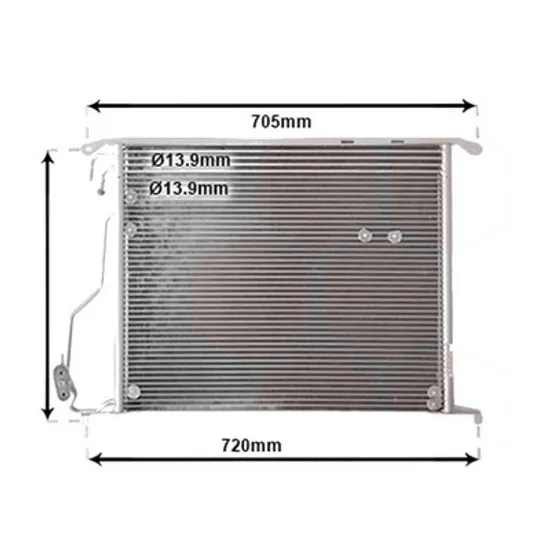 Radiator aer conditionat SMART FORTWO cupe 453 2014-> pentru 0.9, 0.9 T , perioada 2014 2015 2016 2017 2018 2019