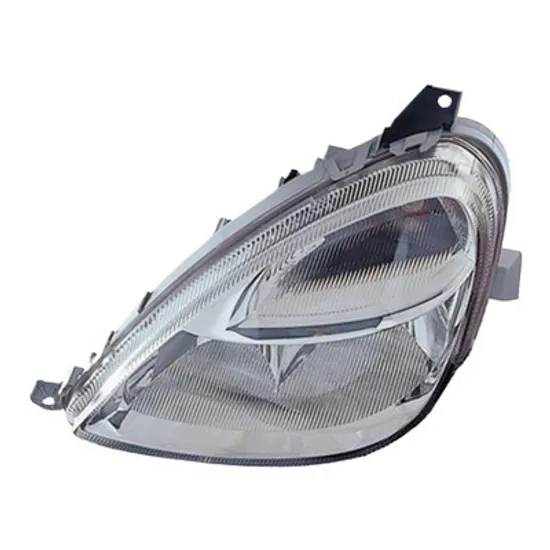 Far stanga MERCEDES A-CLASS W168 1997->2004 perioada 1997 1998 1999 2000 2001 2002 2003 2004 de la an de fabricatie 05/2001, fara motor reglaj, semnal transparent, cu reglaj, cu bec H7/H4