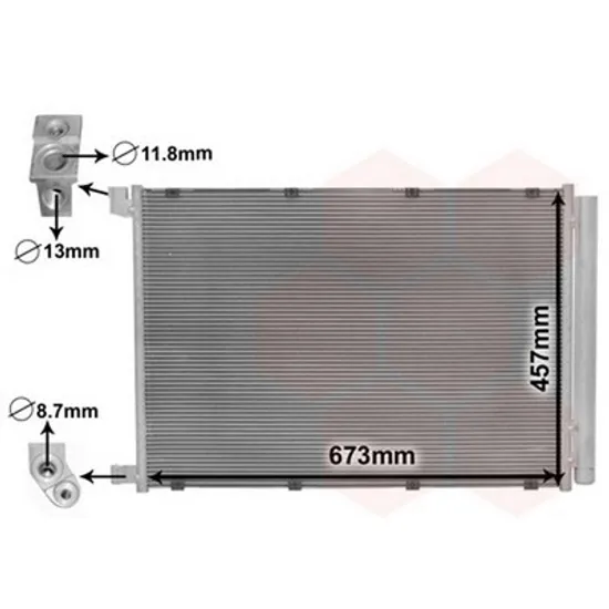 Radiator Aer Conditionat MERCEDES C-CLASS W205 2013-> Radiator aer conditionat benzina/ diesel (64x44,8) Perioada 2014 2015 2016 2017 2018