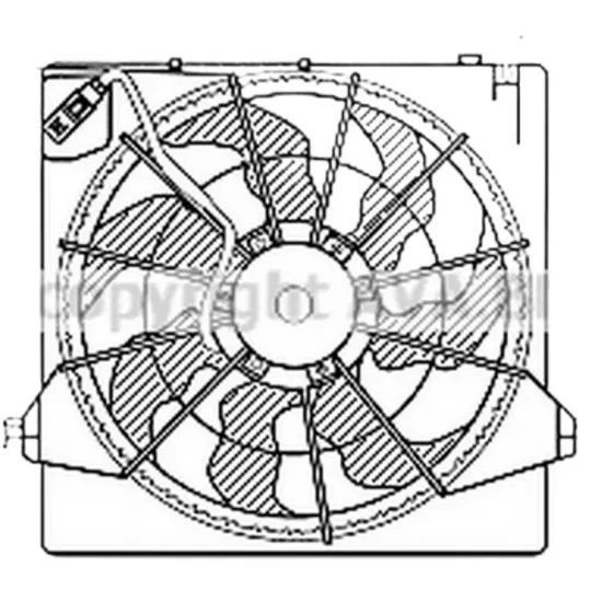 Ventilator motor HYUNDAI SANTA FE 3 2012->2018 pentru 2.2 CRDi 4WD, perioada 2012 2013 2014 2015