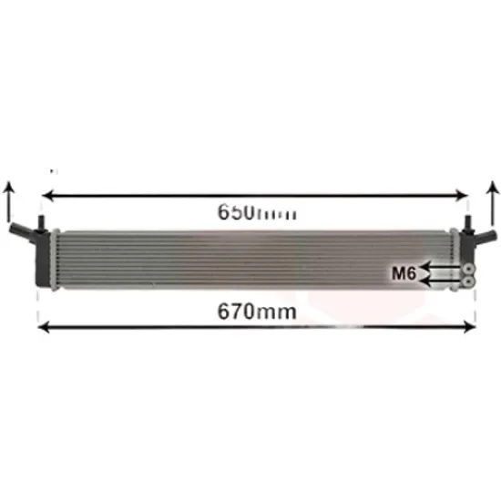 Radiator apa TOYOTA AURIS / COROLLA E18 2012->2018 pentru 1.8 Hybrid, perioada 2012 2013 2014 2015 2016 2017 2018