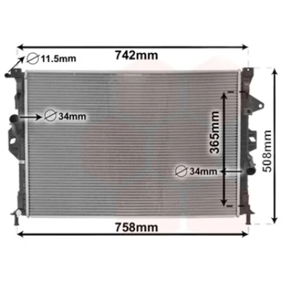 Radiator apa FORD KUGA 1 2008->2012 pentru 2.5 4x4, perioada 2008 2009 2010 2011 2012