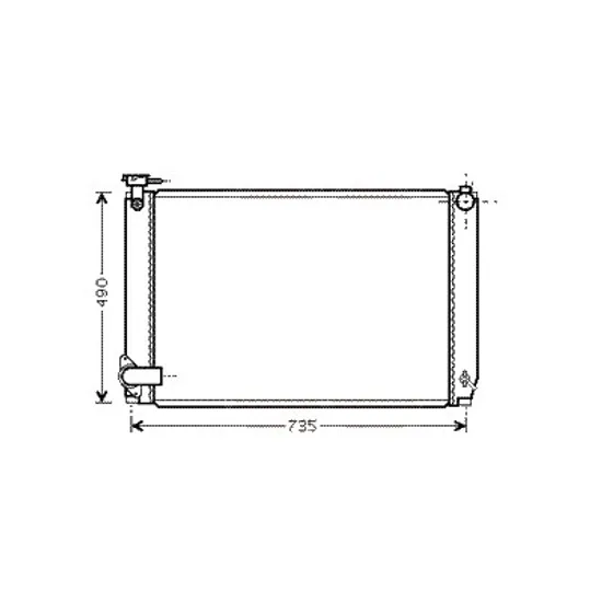 Radiator apa LEXUS RX 2003->2009 pentru 400h, perioada 2005 2006 2007 2008