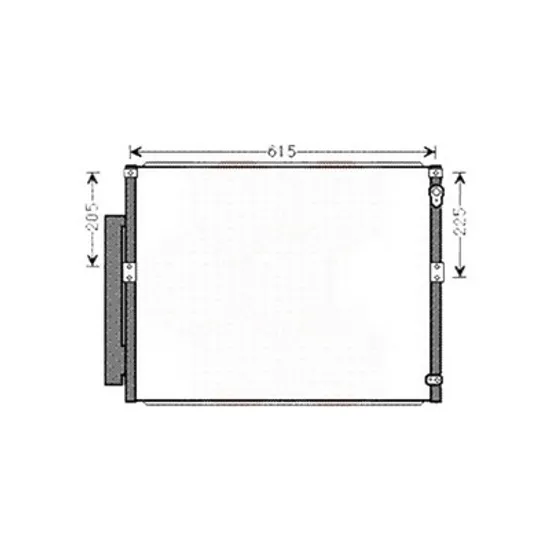 Radiator aer conditionat SAAB 9-5 1997->2009 2.3 Turbo 162KW 220CP , pentru motor B235L perioada 2003 2004,2005,2006,2007,2008 2009
