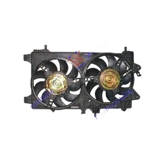 Ventilator Motor LANCIA MUSA 2004->2012 Electroventilator complet 1,3-1,9 MULTIJET dublu, Perioada 2004 2005 2006 2007 2008 2009 2010 2011 2012