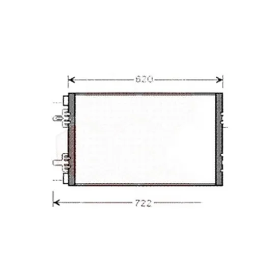 Radiator aer conditionat VOLVO S90 2 2016-> 2.0 T8 Hybrid Polestar AWD 233KW 317CP , pentru motor B 4204 T34 perioada 2019 2020,2021,2022,2023 2024