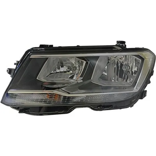 Far stanga VW TIGUAN AD1 2016-> perioada 2016 2017 2018 2019 2020 2021 pana la an de fabricatie 2020, cu motor reglaj, semnal transparent, cu reglaj electric, cu bec H7/H7