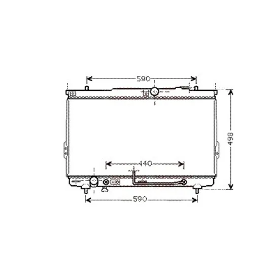 Radiator apa HYUNDAI SANTA FE 1 2001->2006 pentru 2.0 CRDi, perioada 2001 2002 2003 2004 2005 2006
