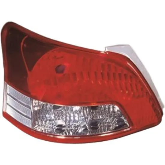 Lampa stop spate stanga TOYOTA YARIS 2005->2011 perioada 2005 2006 2007 2008 2009 2010 2011 rosu, semnal alb, cu bec W16W, pentru 4 usi, cu bec W21/5W, cu bec WY21W