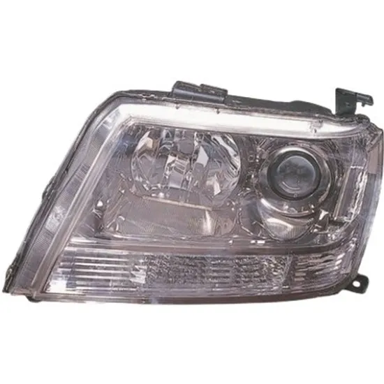Far dreapta SUZUKI GRAND VITARA 2 2005->2018 perioada 2005 2006 2007 2008 fara motor reglaj, semnal alb, cu reglaj electric, pentru 5 usi, cu bec HB3/H7