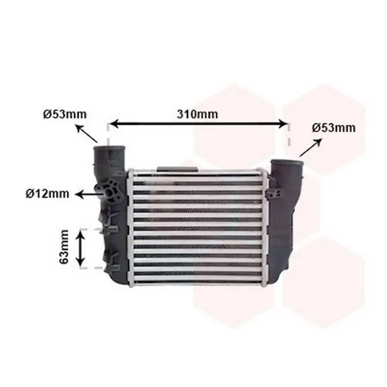 Intercooler SEAT EXEO 2008->2013 Radiator intercooler 1,8i 20V turbo 214x192x65 Perioada 2008 2009 2010 2011 2012 2013 2014