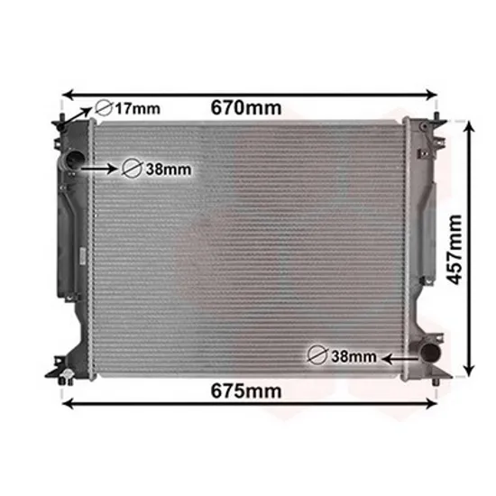 Radiator Motor LEXUS IS 2 2005->2013 Radiator apa toate modelele diesel (550x440x32) Perioada 2005 2006 2007 2008 2009 2010 2011 2012 2013