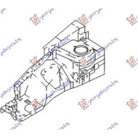 Aripa Interioara HYUNDAI ACCENT 2 LC 1999->2005 Contraaripa fata (Ο) pentru stanga Perioada 2000 2001 2002 2003 2004 2005