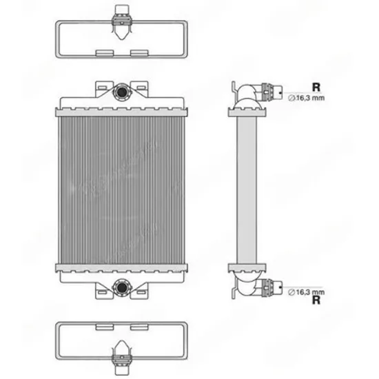 Radiator Motor BMW 3 F30 2011->2018 Radiator suplimentar benzina diesel (185x156x26) Perioada 2012 2013 2014