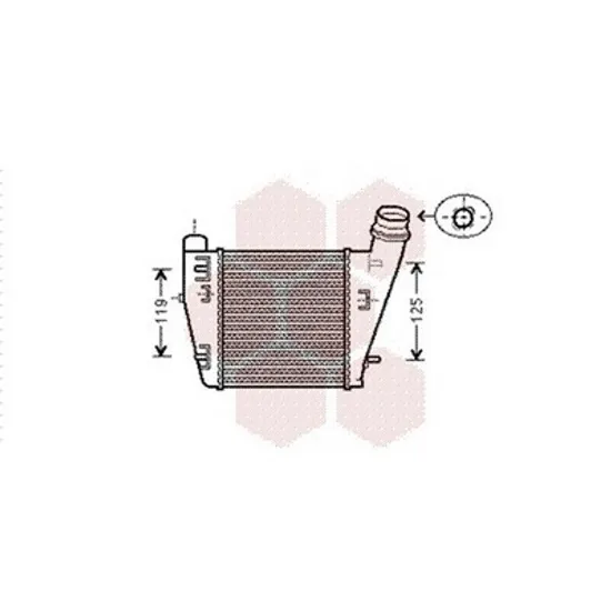 Intercooler RENAULT TWINGO 2 2007->2014 Radiator intercooler 1 2TCE/1 5DCi 183x189x64 Perioada 2007 2008 2009 2010 2011 2012 2013