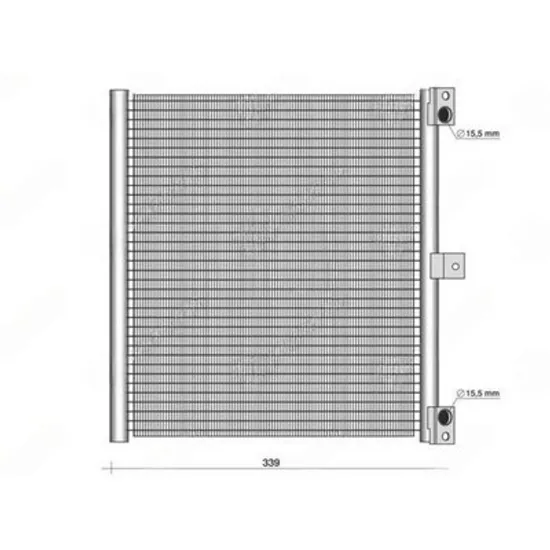 Radiator Aer Conditionat PORSCHE BOXSTER Spyder 981 2015-> Radiator condensator aer conditionat 2.7-3.4-3.8 benzina (339x338x16) Perioada 2012 2013 2014 2015 2016