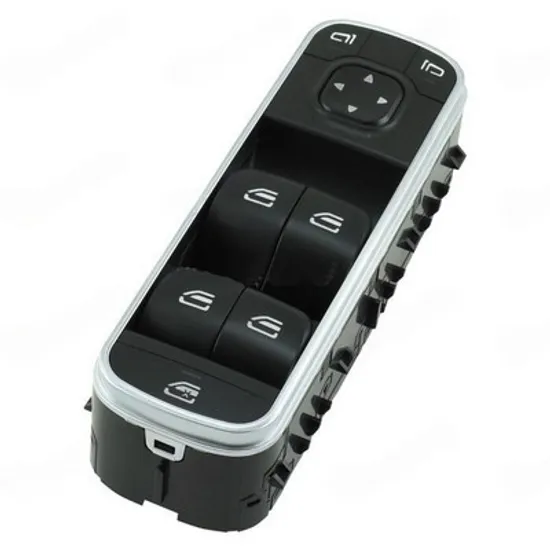 Buton oglinda MERCEDES B-CLASS W247 2018-> Panou butoane oglinzi fata (cromat) pentru 4 usi (3pin) STANGA Perioada 2018 2019 2020 2021 2022 2023