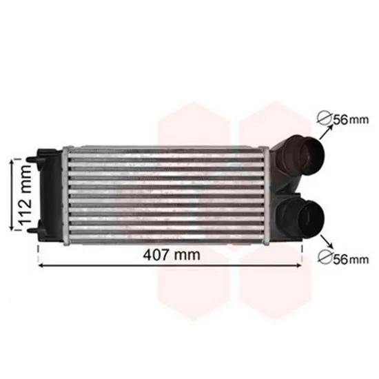Intercooler PEUGEOT 3008 2016-> Radiator intercooler 1,6 - 16V VTI THP 300x150x80 Perioada 2009 2010 2011 2012 2013 2014 2015