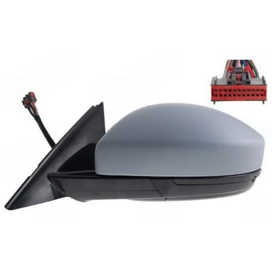 Oglinda JAGUAR E-PACE X540 2017-> Oglinda exterioara electrica cu incalzire cu rabatare electrica pentru vopsit (Heliomata) (cu memorie si cu semnal LED si lampa podea LED si senzor si senzor banda) (18 PIN) STANGA Perioada 2017 2018 2019 2020 2021 2022