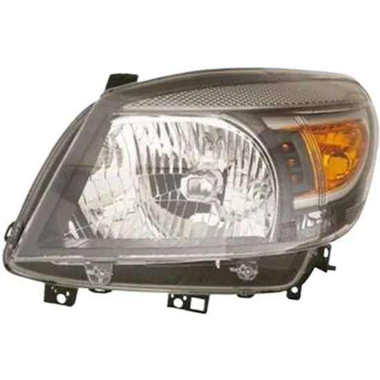 Far stanga FORD RANGER 2005->2012 perioada 2006 2007 2008 2009 2010 2011 2012 de la an de fabricatie 2009, fara motor reglaj, semnal galben, cu reglaj electric, cu bec H4