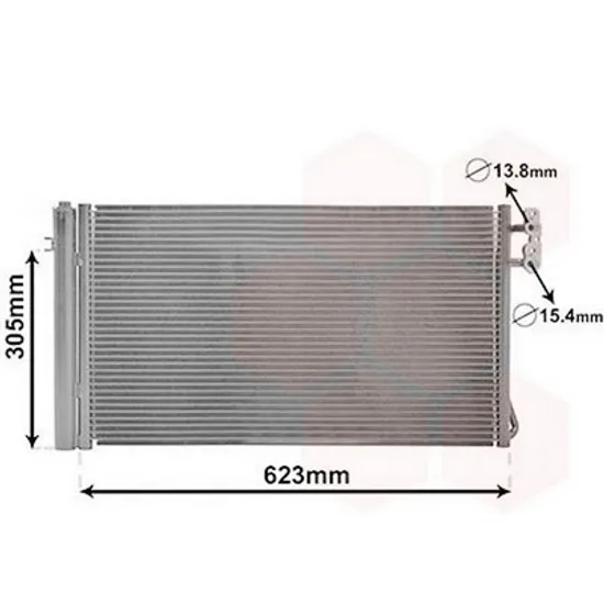 Radiator Aer Conditionat BMW 3 E90 2004->2011 Radiator aer conditionat 2.0 - 3.0 turbo diesel (58,7x34) Perioada 2005 2006 2007 2008 2009 2010 2011 2012