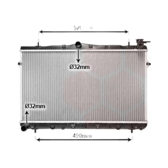 Radiator apa HYUNDAI ACCENT 2 LC 1999->2005 pentru 1.5, perioada 2000 2001 2002 2003 2004 2005