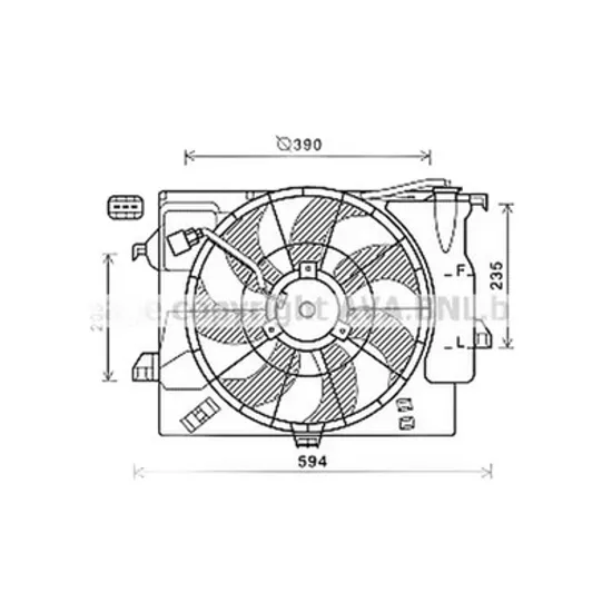 Ventilator Motor HYUNDAI i20 2008->2015 Electroventilator complet benzina, 2012-2015 Perioada 2012 2013 2014 2015