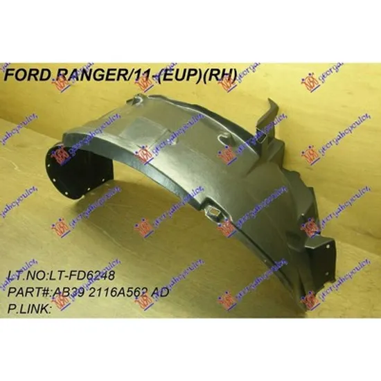 Carenaj fata FORD RANGER 2011-> Carenaj aripa fata dreapta, 2013->2016 Perioada 2013 2014 2015 2016